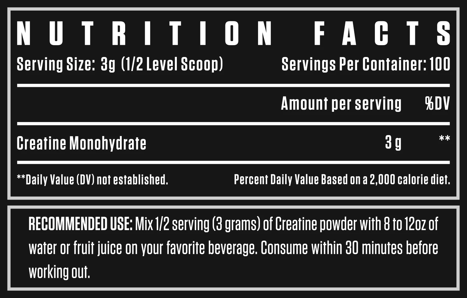 Dexter Jackson Black Series Creatine 300g 100 Servings - Team Forever